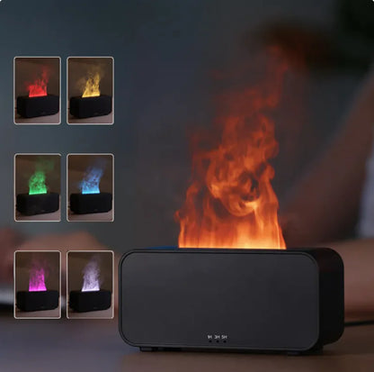 Difusor de Aromas con Efecto Llama - Humidificador Ultrasónico | NivoraDeco
